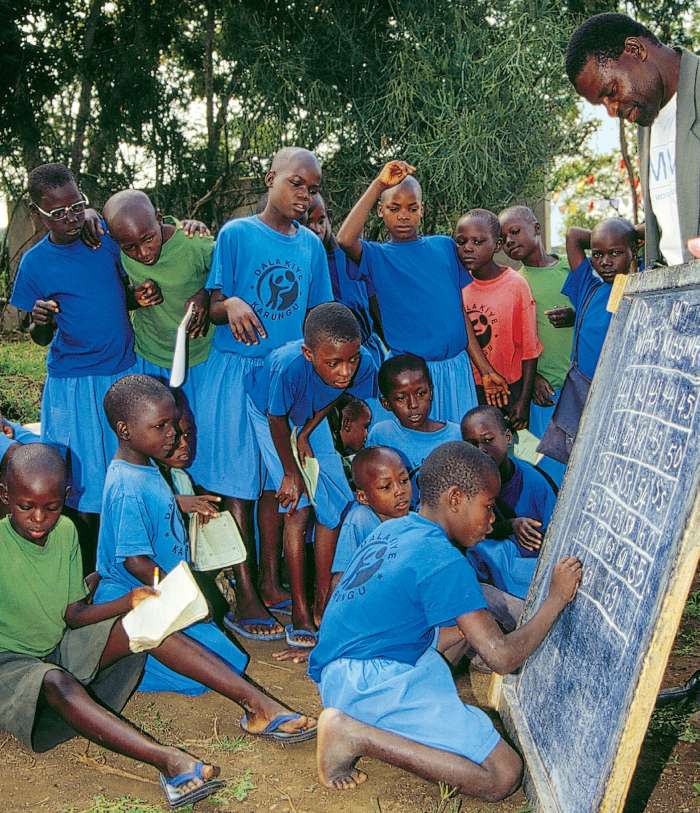Schule unter freiem Himmel
