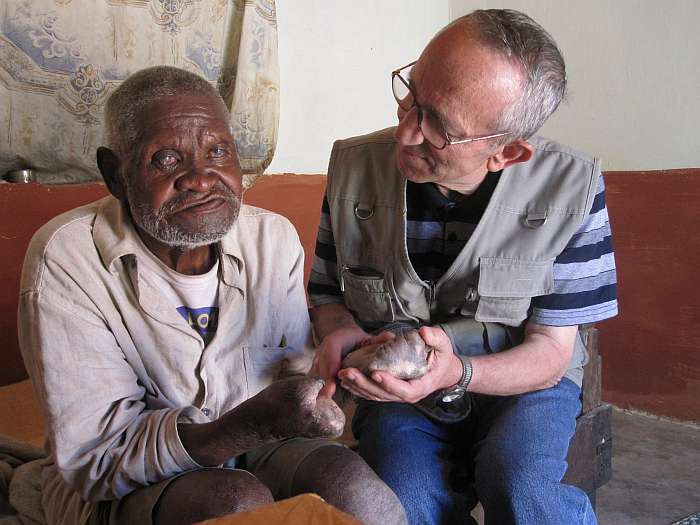 Behandlung eines Leprakranken