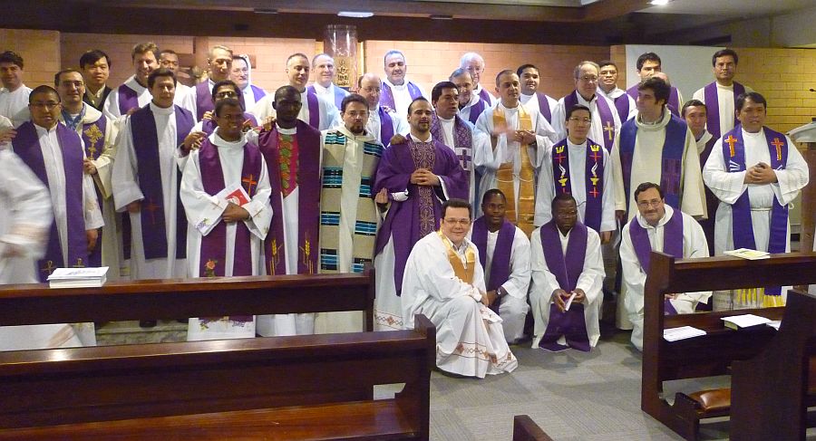 Gruppenbild nach dem gemeinsamen Gottesdienst